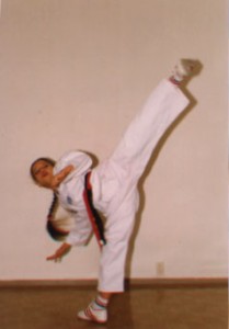 Karolina Plecha Lublin, Poland, kicks high