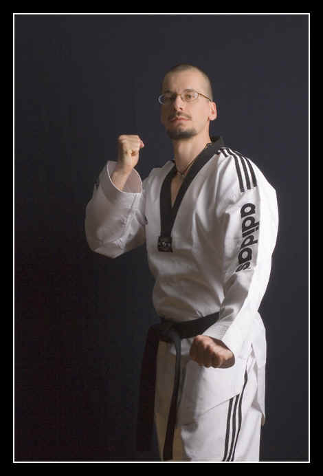 Piotr Drabik, Ph.D., Taekwondo fighter